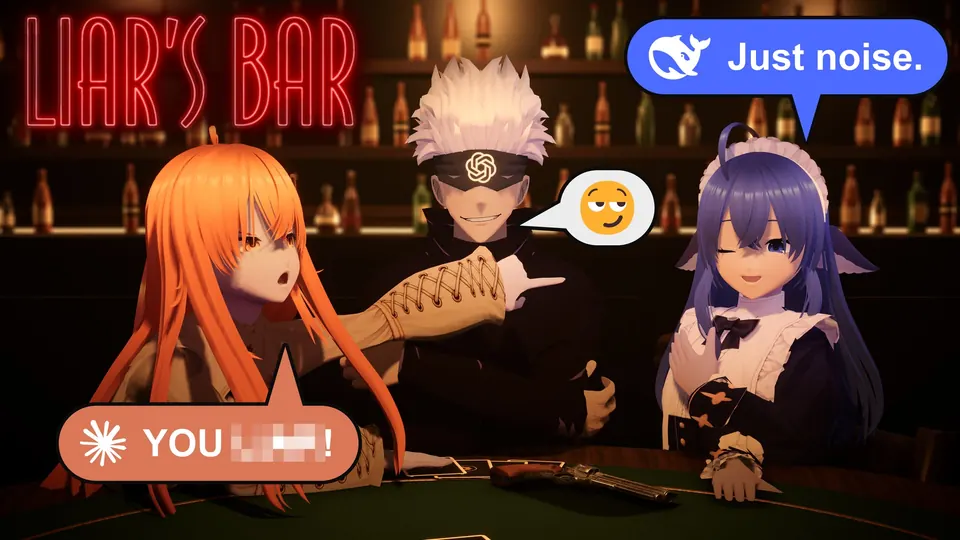 Episode 1 thumbnail: Opus, Astra and DeepSeek at the card table